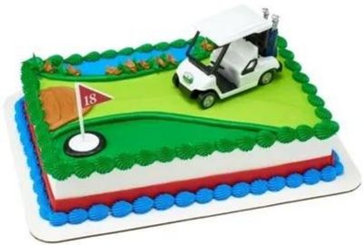 Golf-heading for green